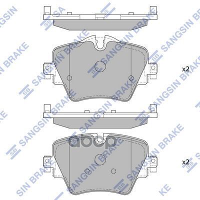 Колодки передние SANGSIN BRAKE SP4129